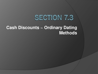 Section 7.3