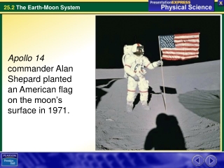 Apollo 14  commander Alan Shepard planted an American flag on the moon’s surface in 1971.