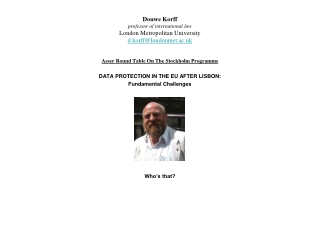 Douwe Korff professor of international law London Metropolitan University d.korff@londonmet.ac.uk