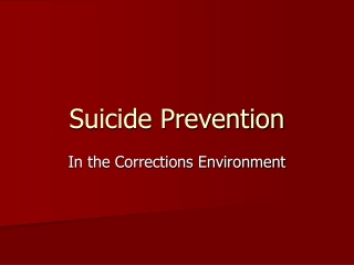 Suicide Prevention