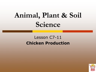 Animal, Plant &amp; Soil Science