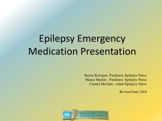 Epilepsy Emergency Medication Presentation