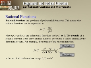 Rational Functions