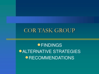 COR TASK GROUP