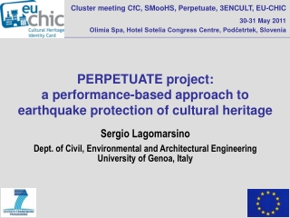 PERPETUATE project:  a performance-based approach to earthquake protection of cultural heritage