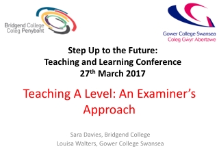 Teaching A Level: An Examiner’s Approach