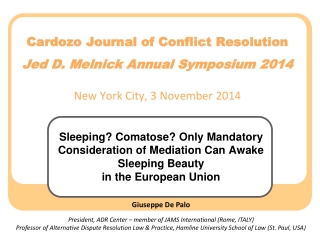 Sleeping? Comatose? Only Mandatory Consideration of Mediation Can Awake Sleeping Beauty