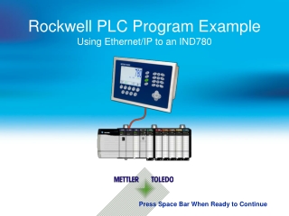 Rockwell PLC Program Example Using  Ethernet/IP to an IND780