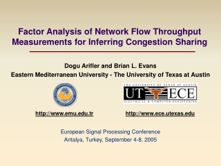 Factor Analysis of Network Flow Throughput Measurements for Inferring Congestion Sharing