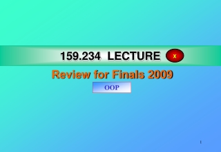 159.234 LECTURE