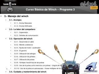 Curso Básico de Winch – Programa 3