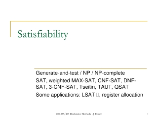 Satisfiability