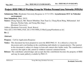 Project: IEEE P802.15 Working Group for Wireless Personal Area Networks (WPANs)