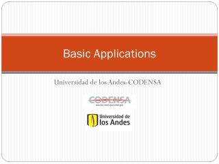 Basic Applications