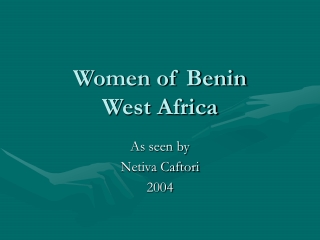 Women of Benin West Africa