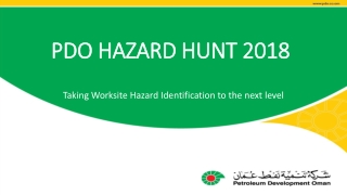 PDO HAZARD HUNT 2018