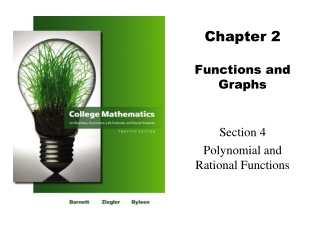 Chapter 2 Functions and Graphs