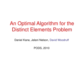 An Optimal Algorithm for the Distinct Elements Problem