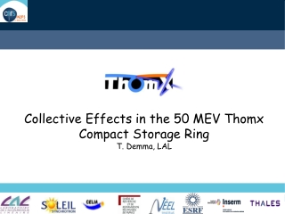 Collective Effects in the 50 MEV Thomx  Compact Storage Ring T. Demma, LAL