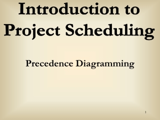 Precedence Diagramming