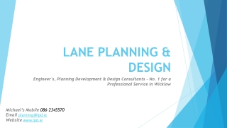 LANE PLANNING &amp; DESIGN