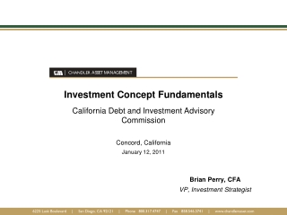 Investment Concept Fundamentals