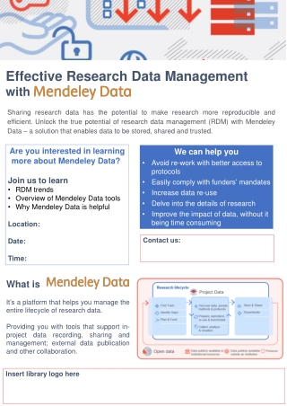 Effective Research Data Management with