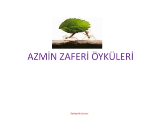 AZMİN ZAFERİ ÖYKÜLERİ