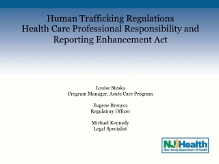 Human Trafficking Regulations