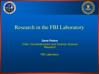 Research in the FBI Laboratory