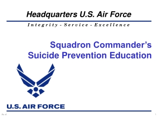 Squadron Commander’s Suicide Prevention  Education