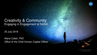 Creativity &amp; Community Engaging in Engagement at NASA