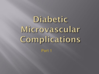 Diabetic  Microvascular  Complications