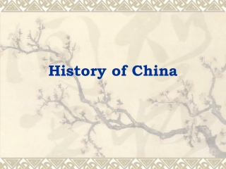 History of China