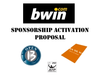 Sponsorship Activation PROPOSAL