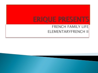 ERIQUE PRESENTS