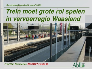 Basisbereikbaarheid vanaf 2020