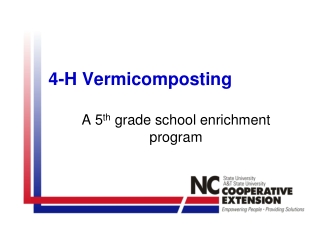 4-H Vermicomposting