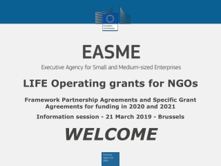 LIFE Operating grants for NGOs