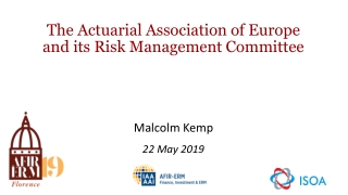 The Actuarial Association of Europe and its Risk Management Committee