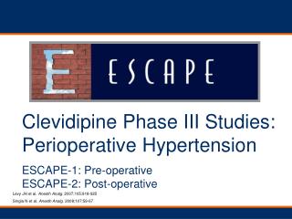 Clevidipine Phase III Studies: Perioperative Hypertension