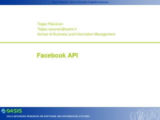 Facebook API