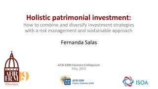 Holistic patrimonial investment: