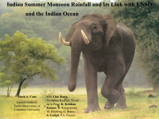 Indian Summer Monsoon Rainfall and Its Link with ENSO