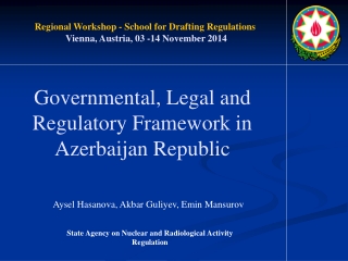 Governmental, Legal and Regulatory Framework in  Azerbaijan Republic