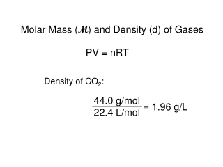 PV = nRT