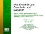 Iowa System of Care Consultation and Evaluation