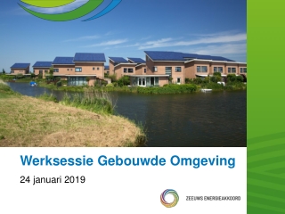 Werksessie Gebouwde Omgeving