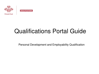 Qualifications Portal Guide