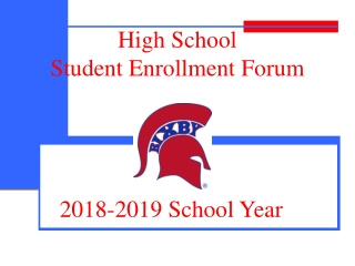 High School Student Enrollment Forum